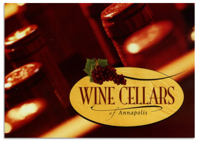 Wine Cellars Postcard, Herrmann Advertising