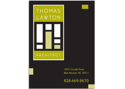 Job Site Signage, Thomas Lawton Architect