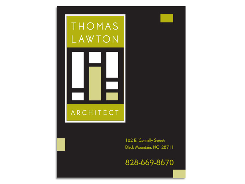 Job Site Signage, Thomas Lawton Architect